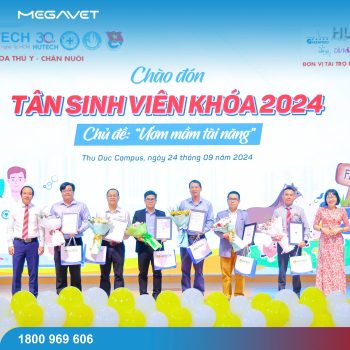 MEGAVET TRAO HỌC BỔNG CHO SINH VIÊN KHOA THÚ Y – CHĂN NUÔI HUTECH